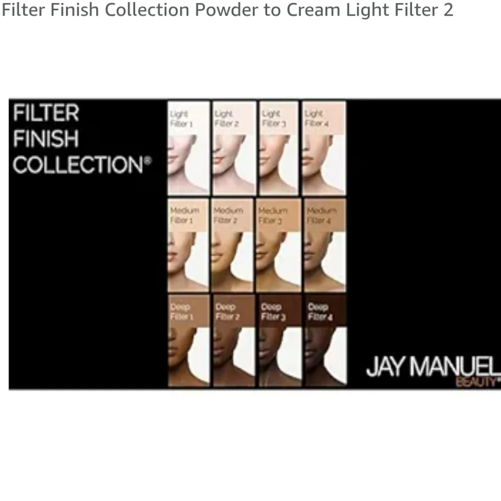 NIB Jay Manuel Beauty Powder to Cream Foundation Medium Filter 3 New in Box